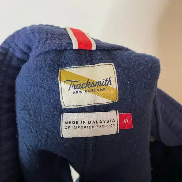 TRACKSMITH Women's Trackhouse Navy Blue Sweatshorts Fleece Athleisure Small - Picture 3 of 6